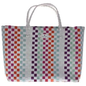 NEW KATE SPADE WOVEN BEACH TOTE